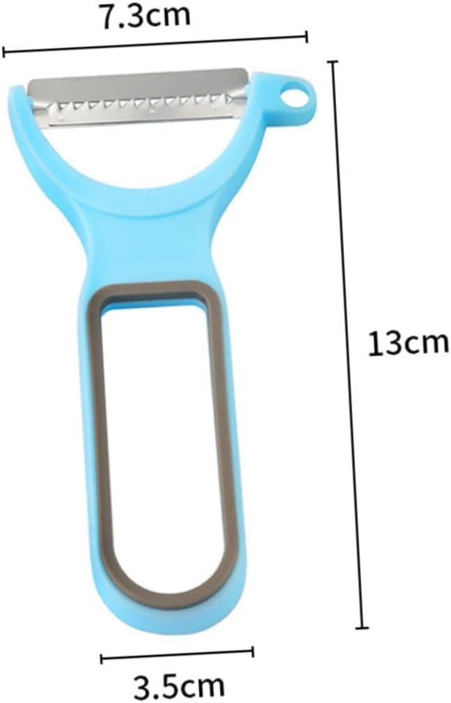 Stainless Steel Fruit Potato Peeler Set Multifunctional Kitchen Tool for Home Peelers y Peeler and Knife Case Included Pink/blue/green - Image 2