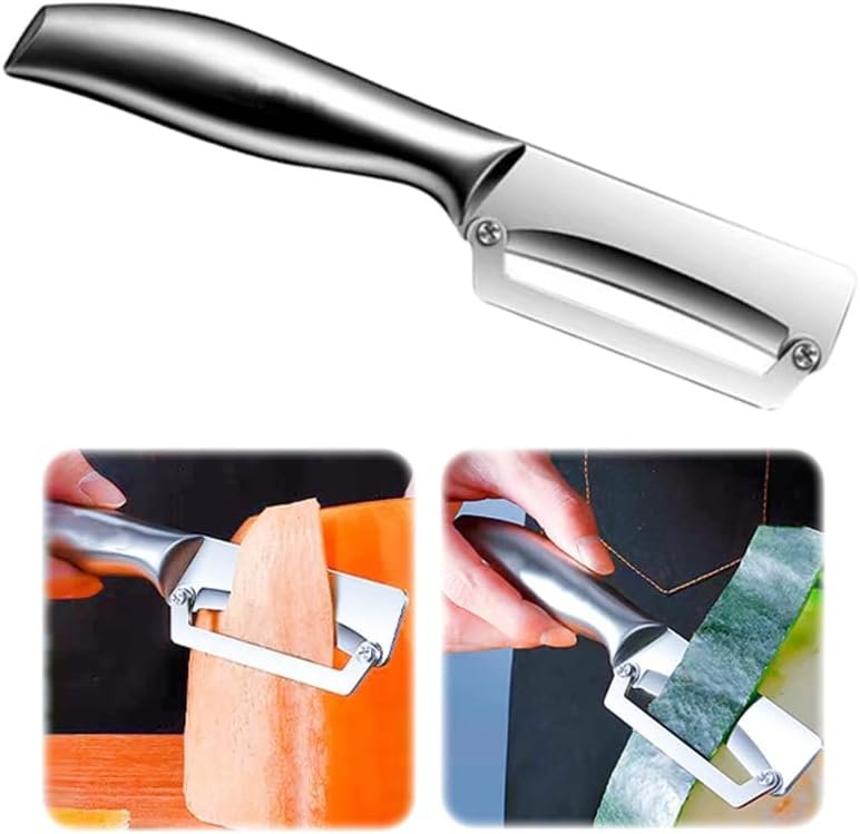 1 Pack Thick Vegetable Peeler - Sugarcane Pumpkin Peeling Knife - Ultra Sharp Stainless Steel Blades - Perfect Kitchen Peeler Effortlessly Peels Vegetables and Fruits (1 Pack)