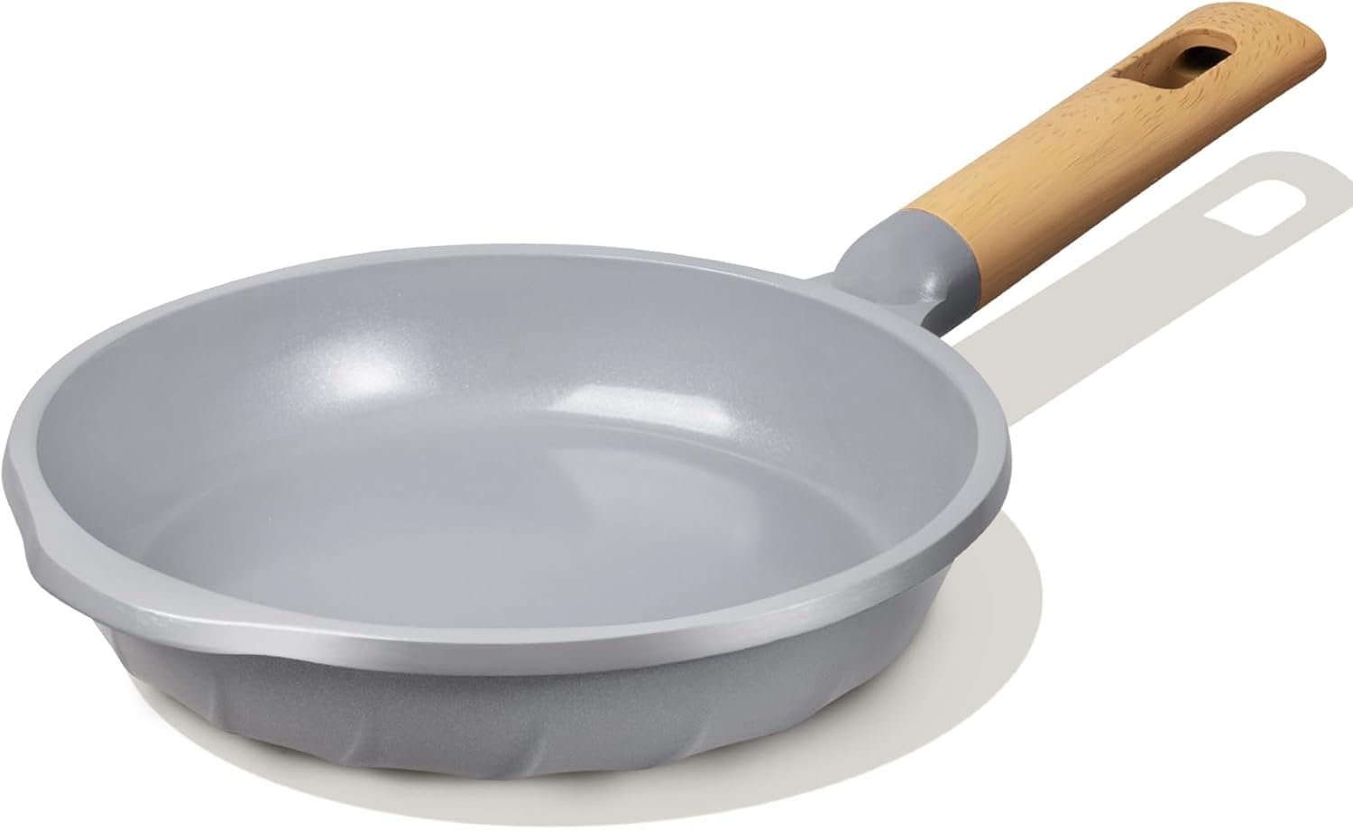Nonstick Frying Pan 100% PFOA Free Cookware Induction Skillet Stir Fry Pan (Gray, 7.9 inch)