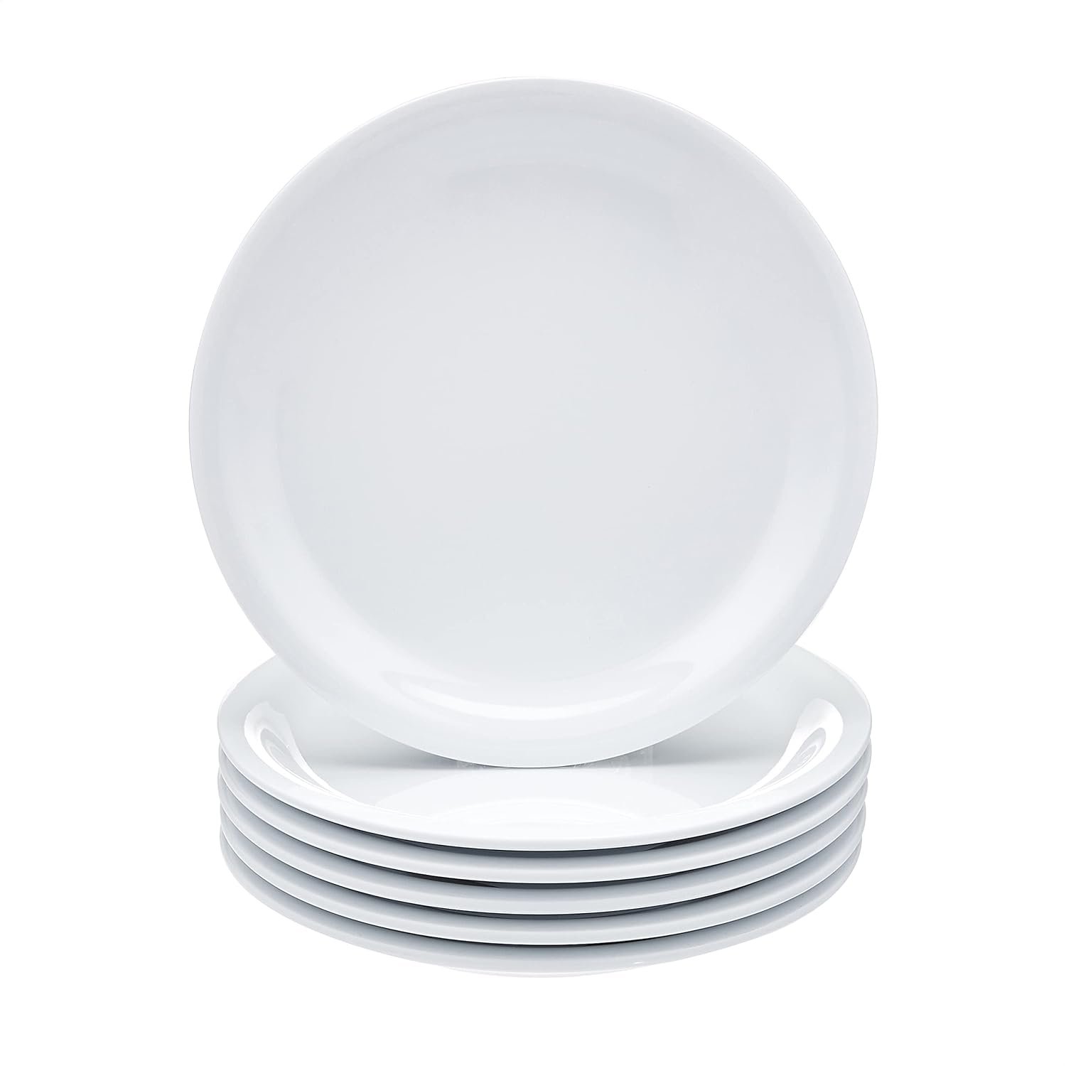 Oval Plate, 6 Piece Set, 6.5 Inch, White (Previously brand)